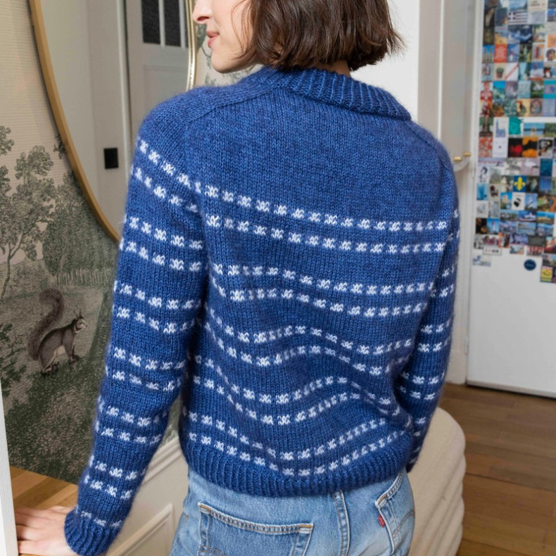 Modèle tricot PDF - Pull Brune