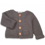Baby coats made from alpaca and wool handknitted by French grannies ...